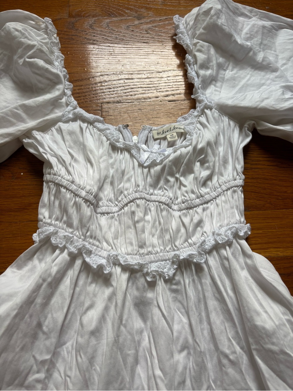For Love &Lemons Puff-Sleeve Mini Dress - Picture 8 of 8